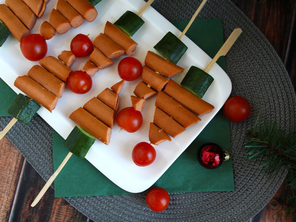 Szaszłyki choinkowe z knackis: szybki i łatwy świąteczny aperitif! - zdjęcie 2