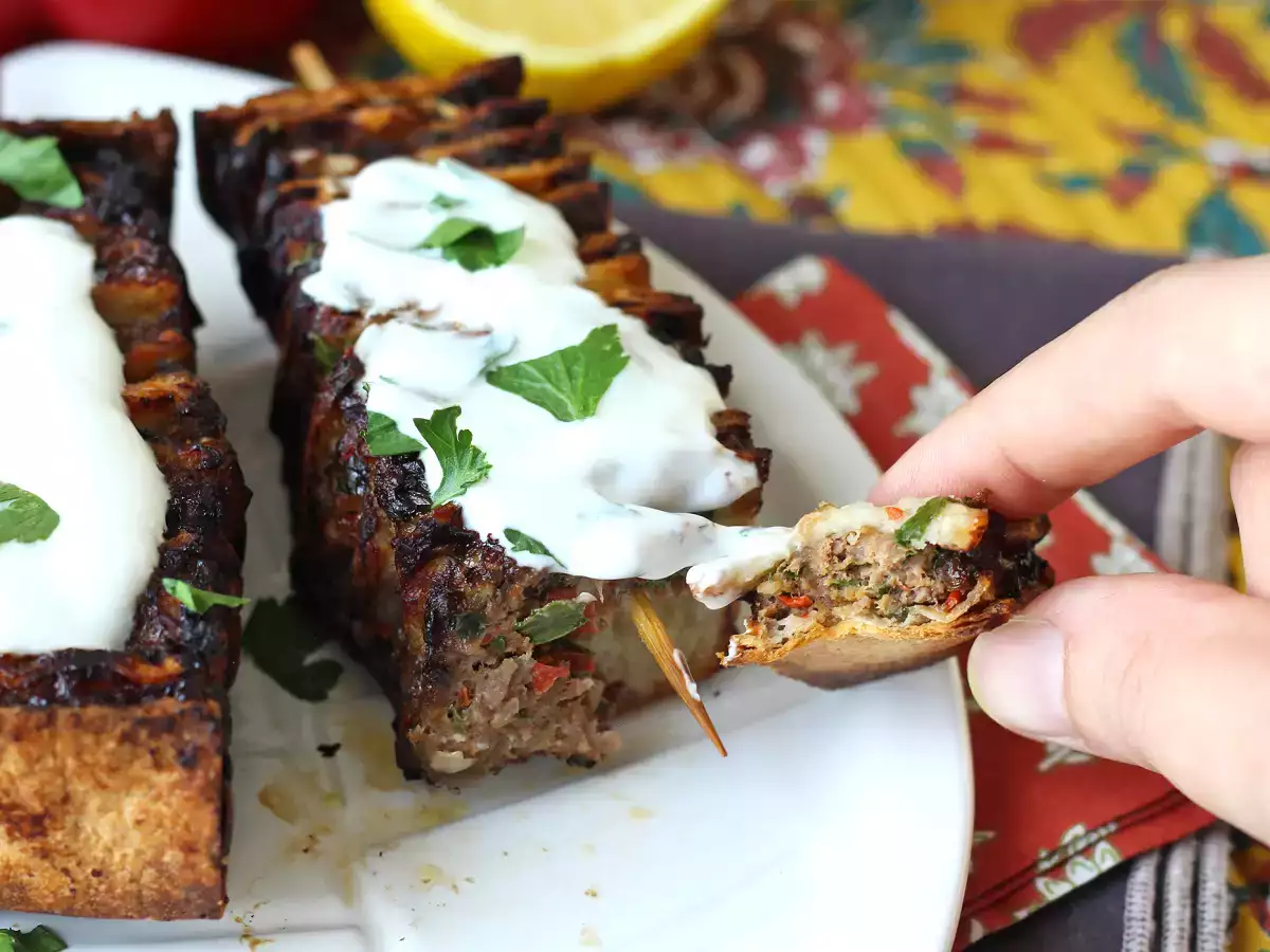 Szaszłyki Lavash kebab z tortillą, łatwe do przyrządzenia w airfryer! - zdjęcie 3