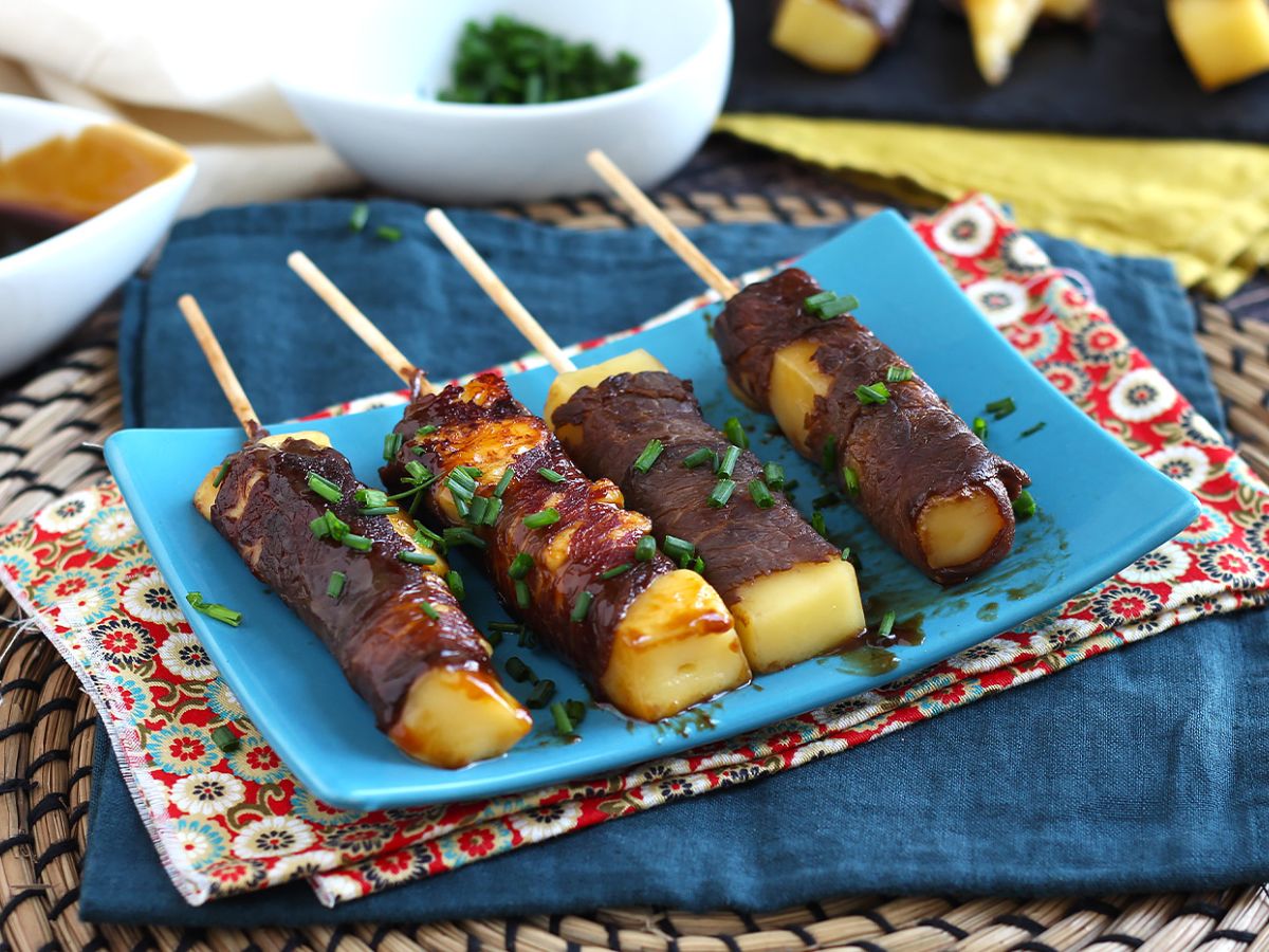 Szaszłyki wołowe Yakitori z serem - zdjęcie 2