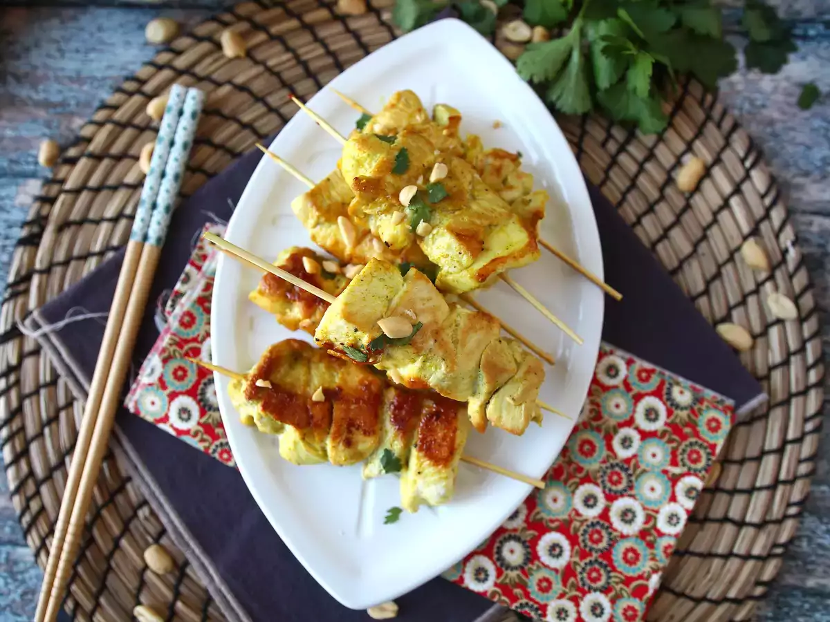 Szaszłyki z kurczaka z sosem satay – kulinarna podróż do Azji! - zdjęcie 7
