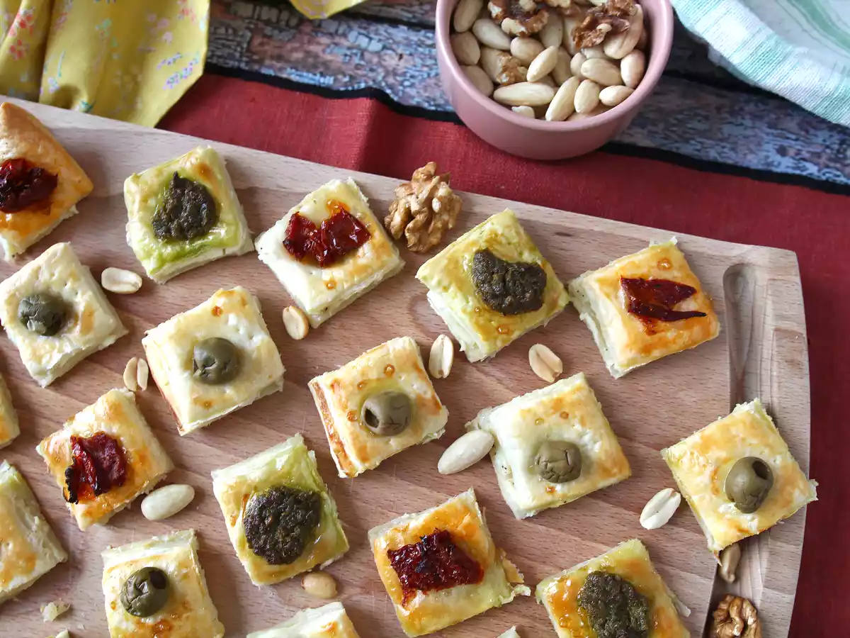 Szybkie i łatwe kąski z ciasta francuskiego na udany aperitif!