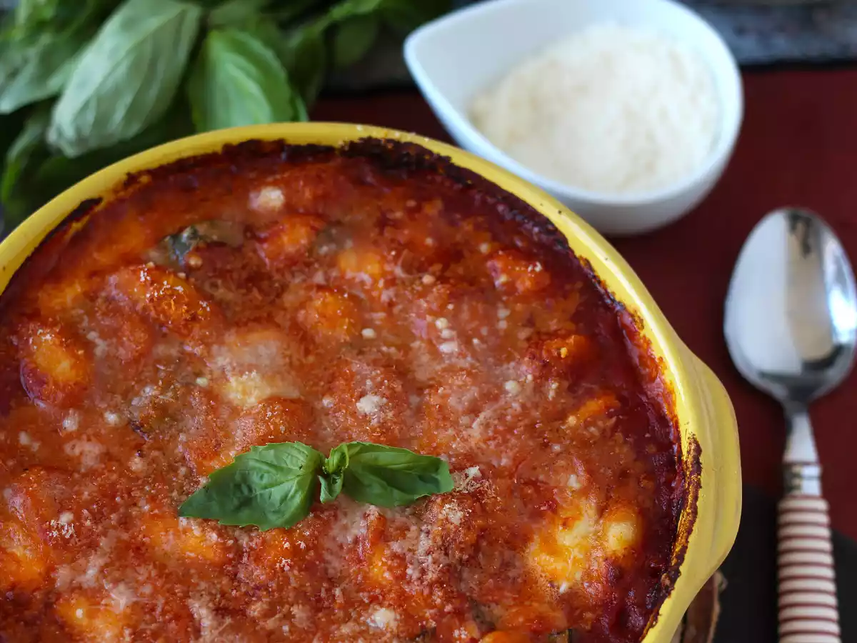 Szybkie i pocieszające zapiekanki z pomidorów i mozzarelli - gnocchi alla sorrentina w piekarniku - zdjęcie 3