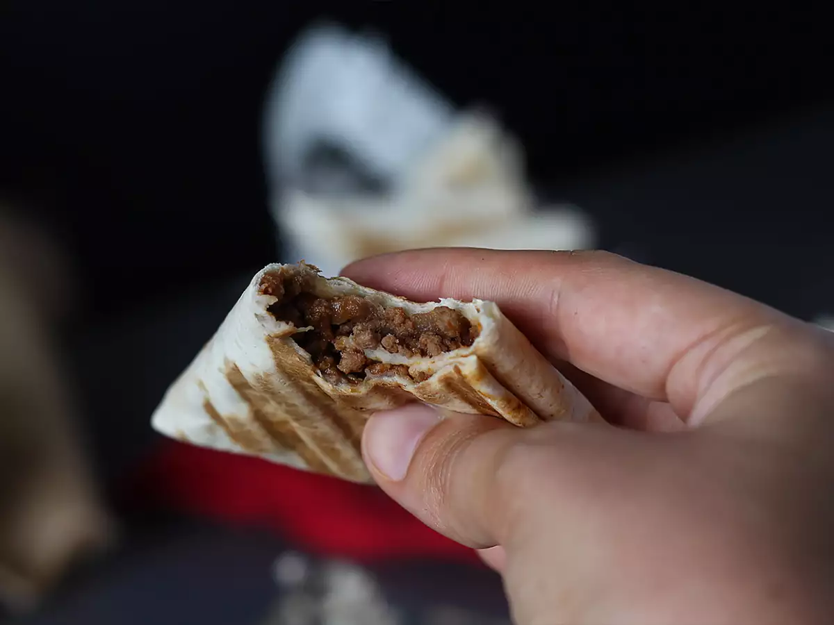Tacos-samosy z mięsem mielonym - zdjęcie 2