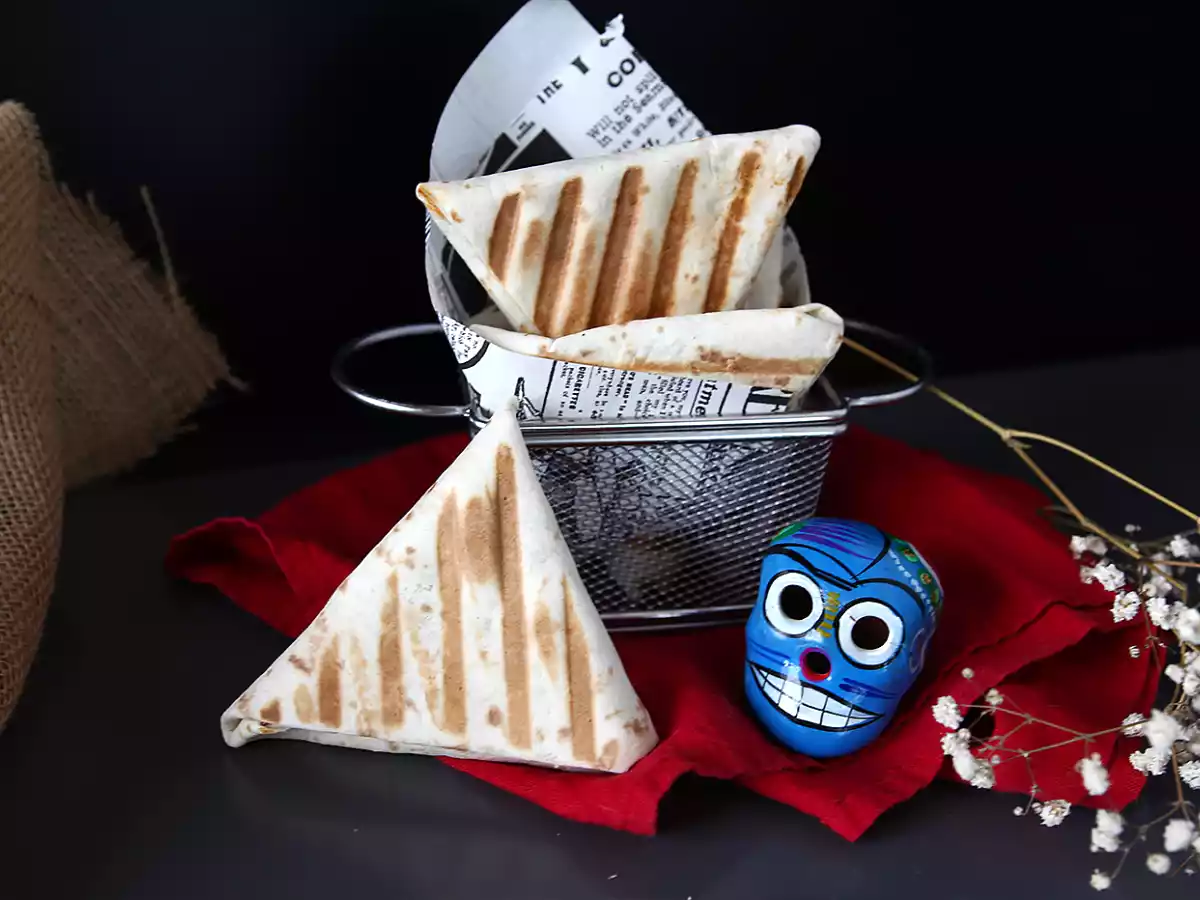 Tacos samoussas z mięsem mielonym