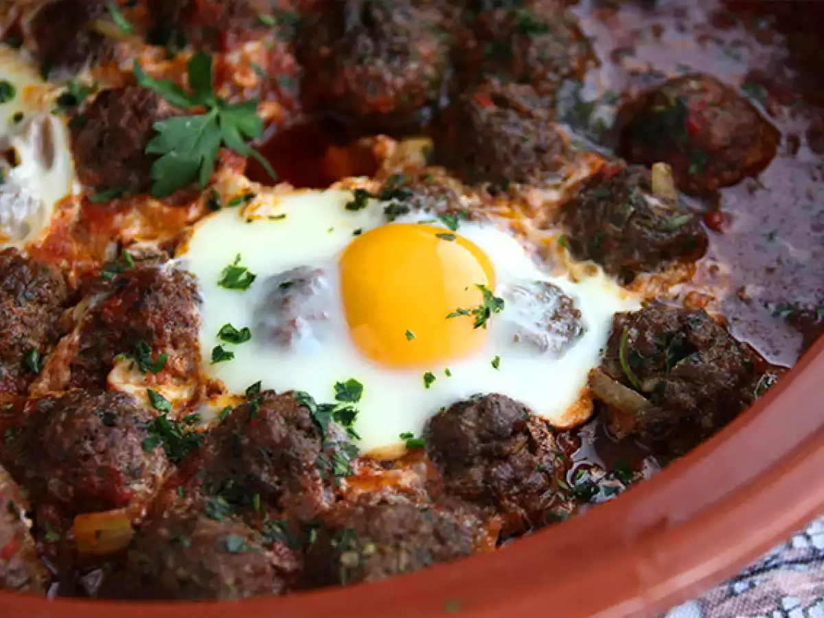 Tadżin kefta – klopsiki z mięsa mielonego z przyprawami i ziołami - zdjęcie 3