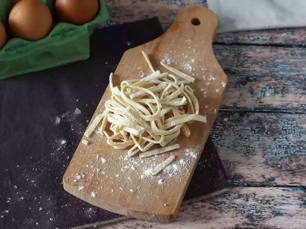 Tagliolini, procedura przygotowania krok po kroku w domu - zdjęcie 3