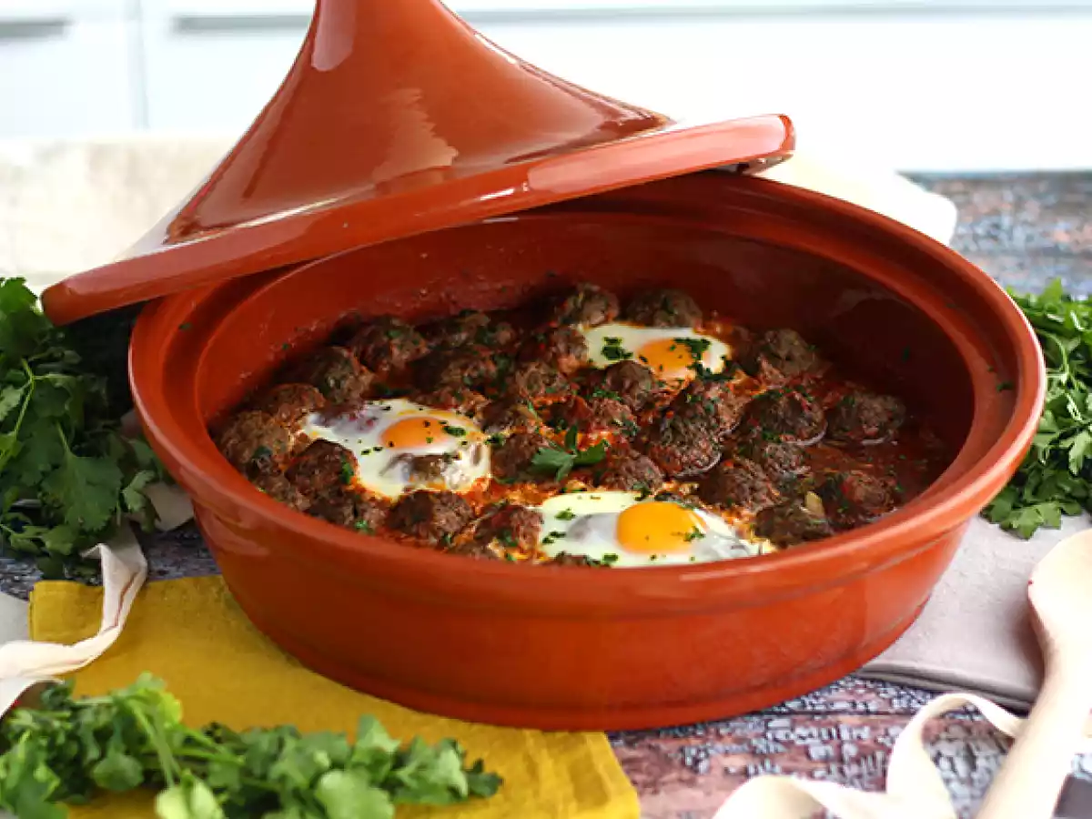 Tajine z kefty (klopsiki z mięsa mielonego z przyprawami i ziołami) - zdjęcie 2