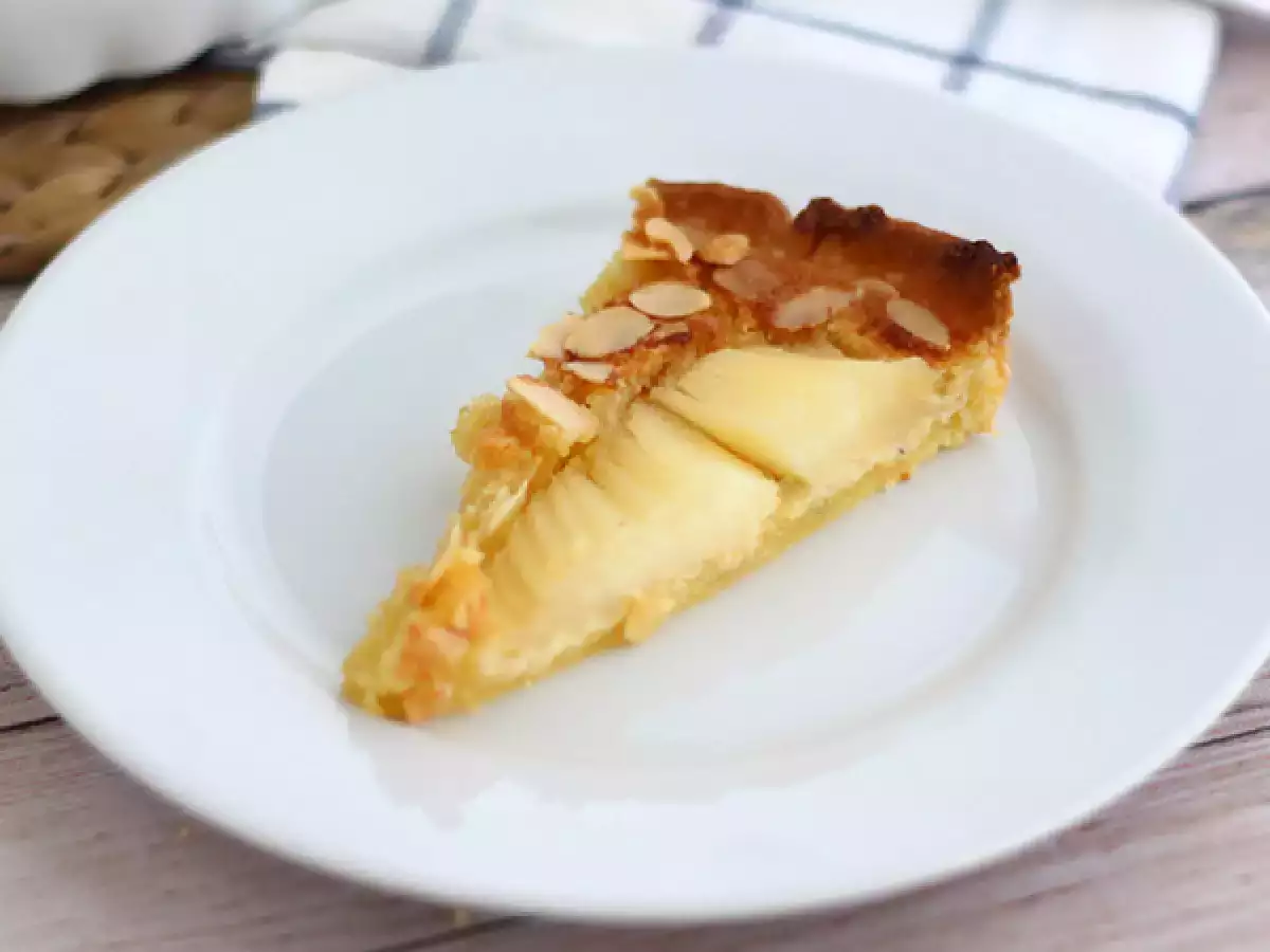 Tarta Bourdaloue, czyli tarta gruszkowa z kremem migdałowym - zdjęcie 3