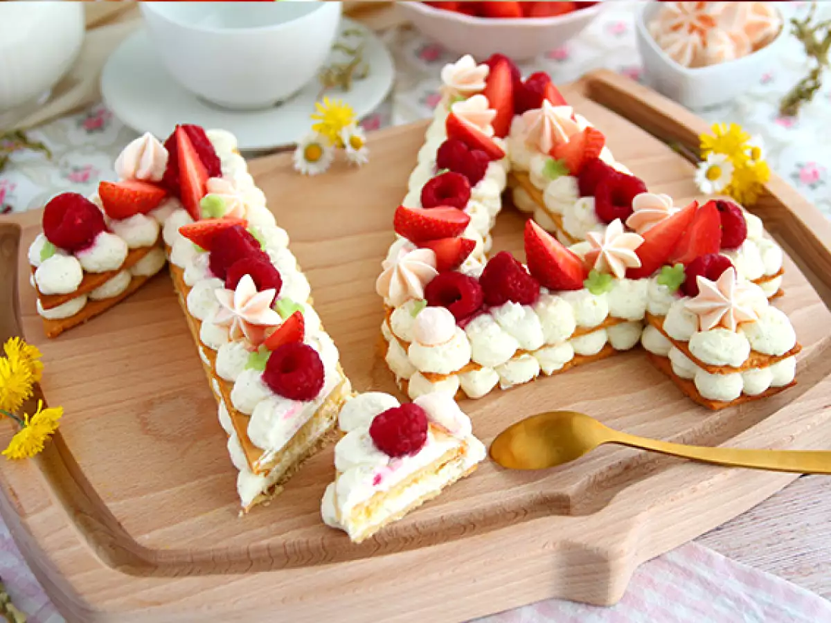 Tarta w kształcie cyfr (number cake) - zdjęcie 2