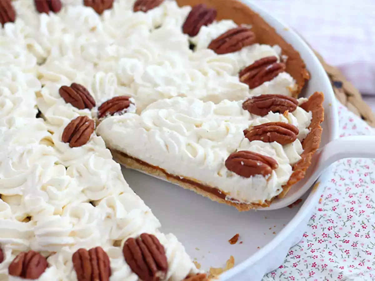 Tarta waniliowo-karmelowa z orzechami pekan - zdjęcie 2