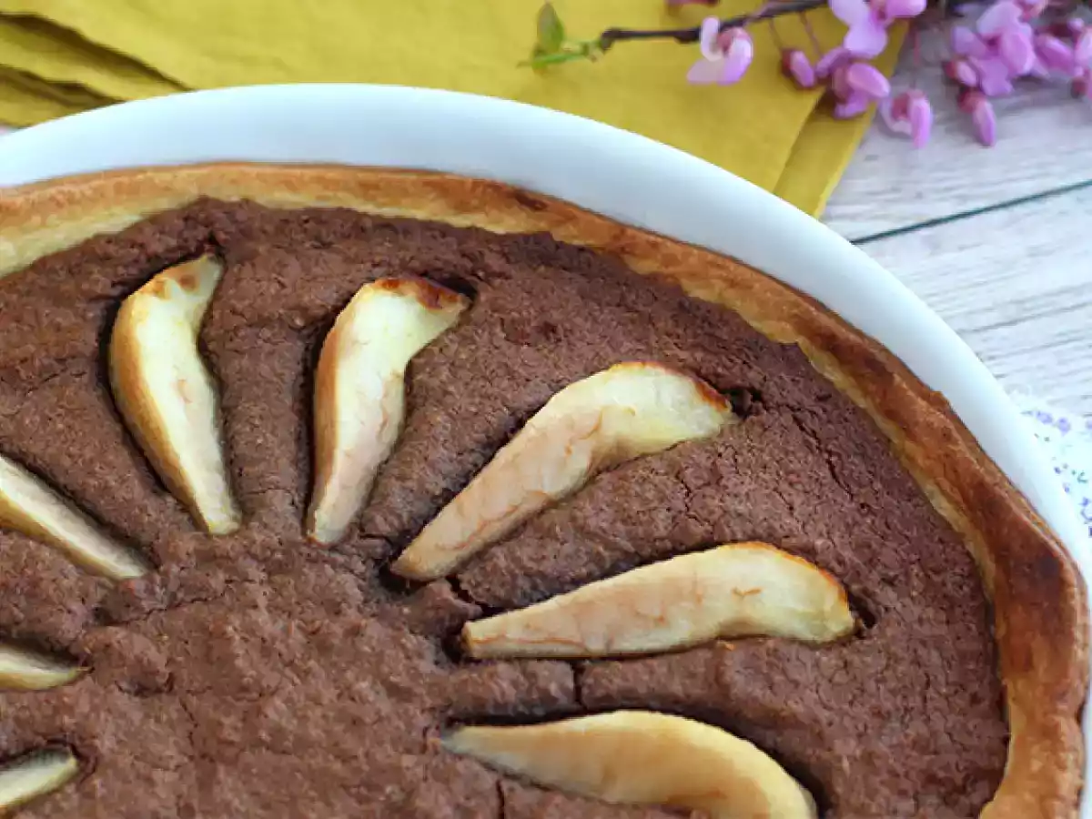 Tarta z gruszkami i czekoladą - zdjęcie 2
