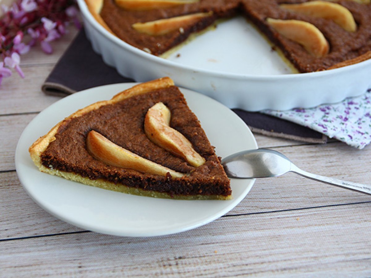Tarta z gruszkami i czekoladą - zdjęcie 4