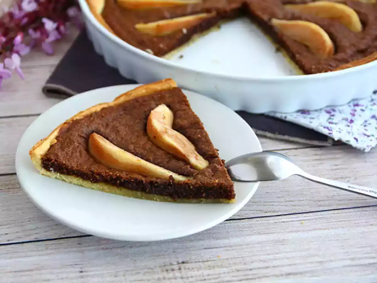 Tarta z gruszkami i czekoladą - zdjęcie 4