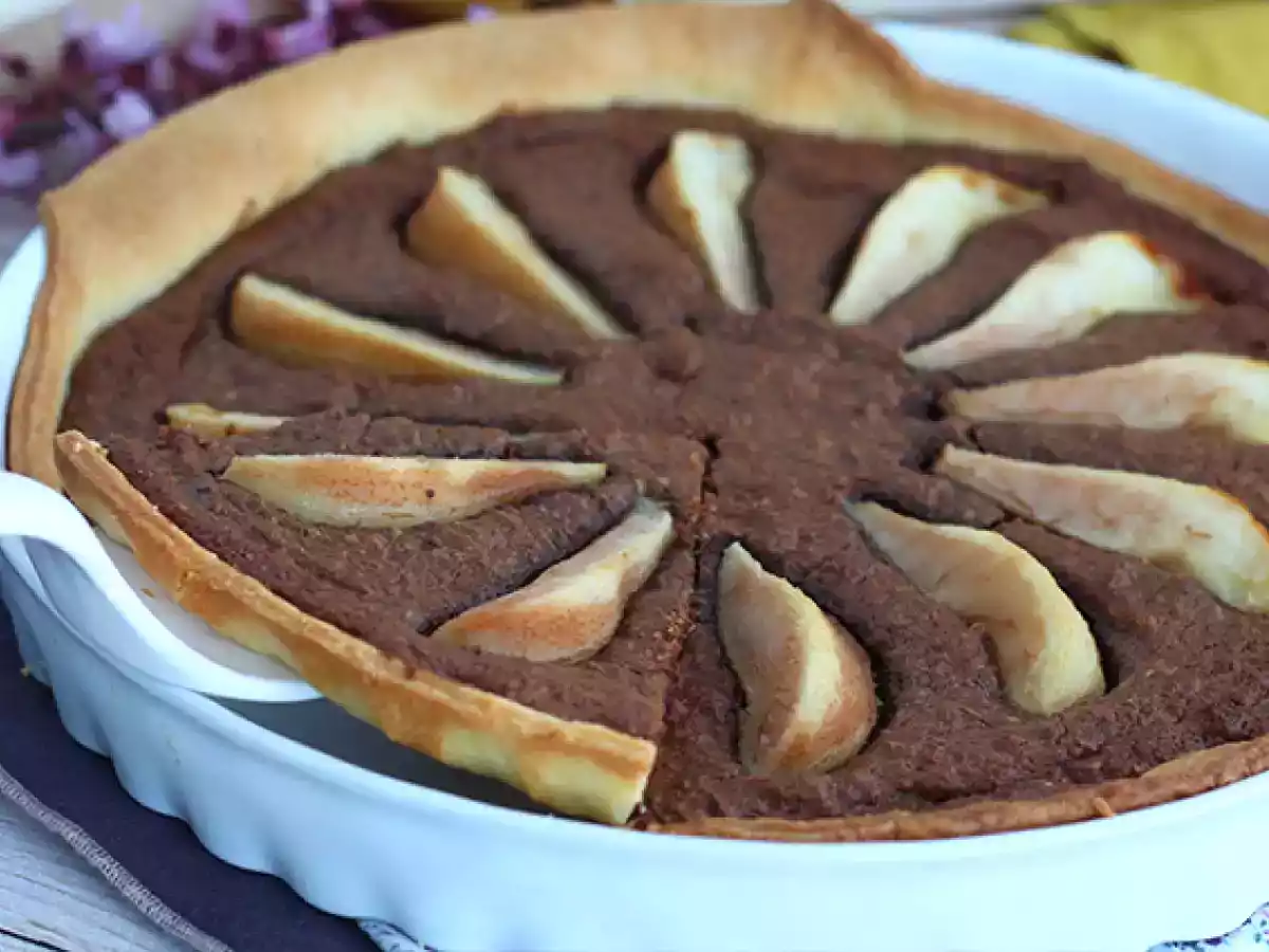 Tarta z gruszkami i czekoladą - zdjęcie 5