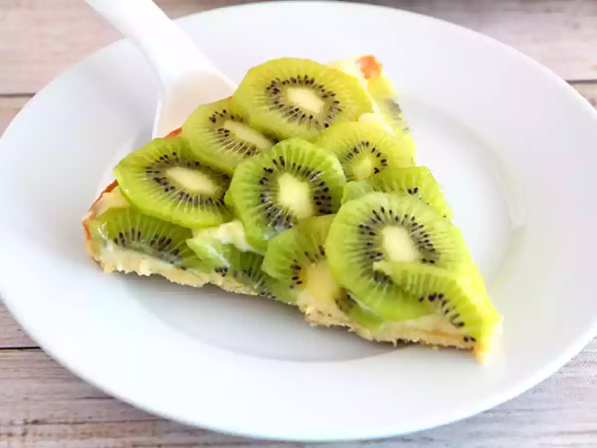 Tarta z kiwi (szybka i łatwa) - zdjęcie 4
