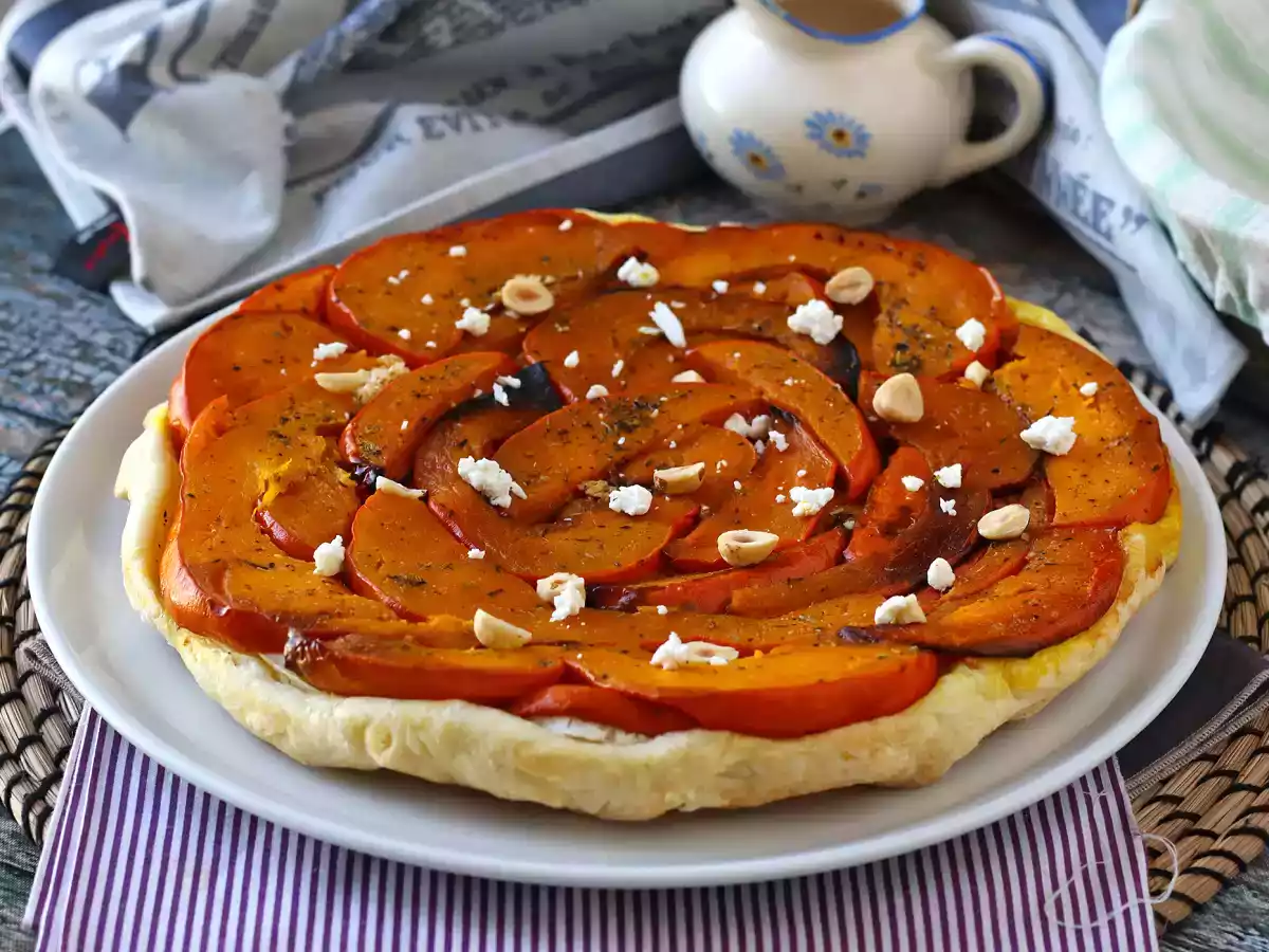 Tatin z dyni z kozim serem i miodem - zdjęcie 5