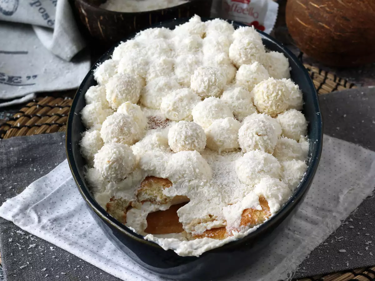Tiramisu z Raffaello o intensywnym smaku kokosa - zdjęcie 6
