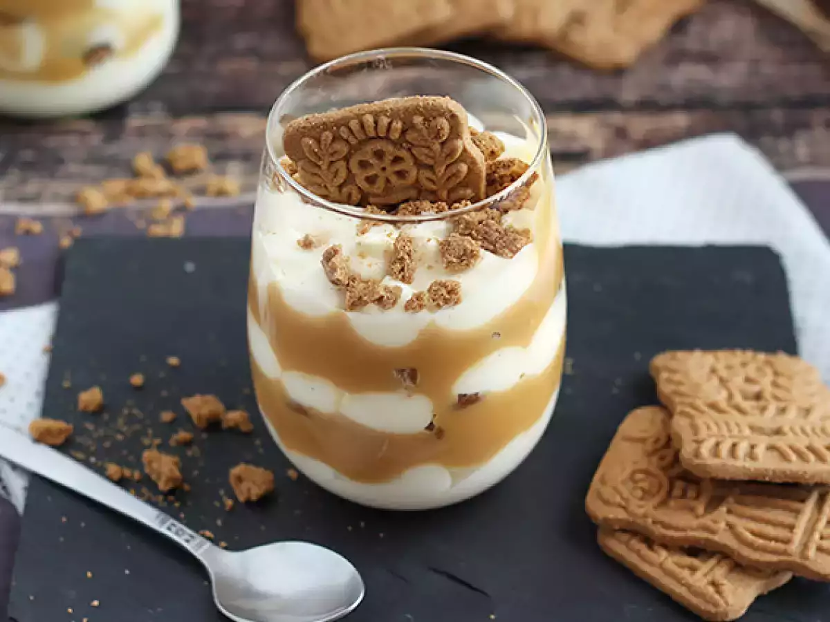 Tiramisu ze speculoos i karmelem z solonym masłem