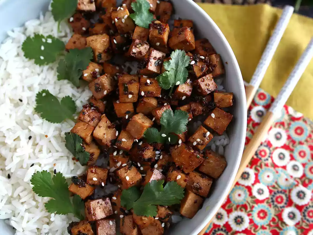 Tofu marynowane w sosie sojowym - zdjęcie 3