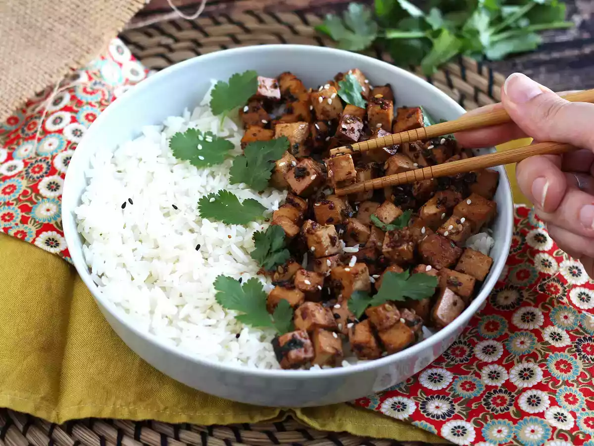 Tofu marynowane w sosie sojowym - zdjęcie 4