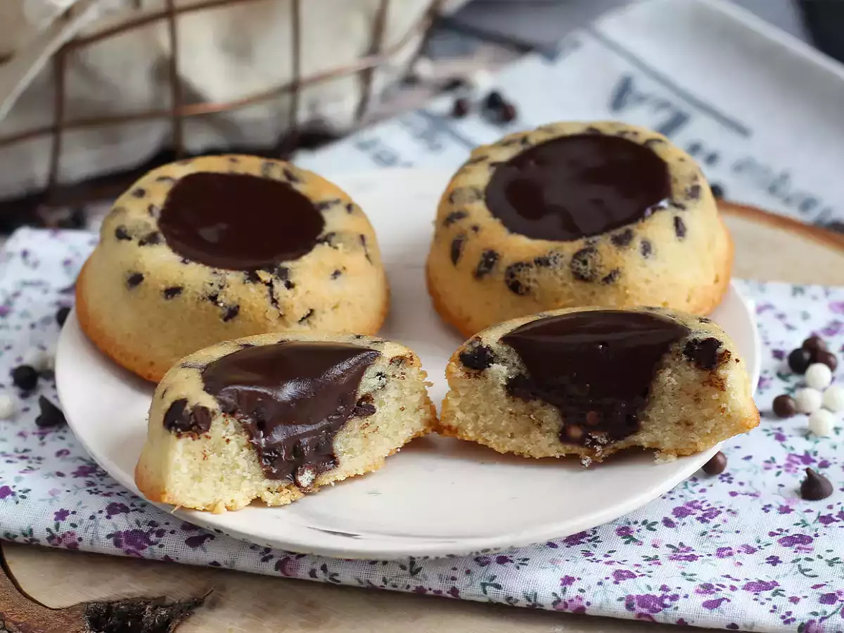 Tygrysie financiers z czekoladą i chrupiącym ganache - zdjęcie 3