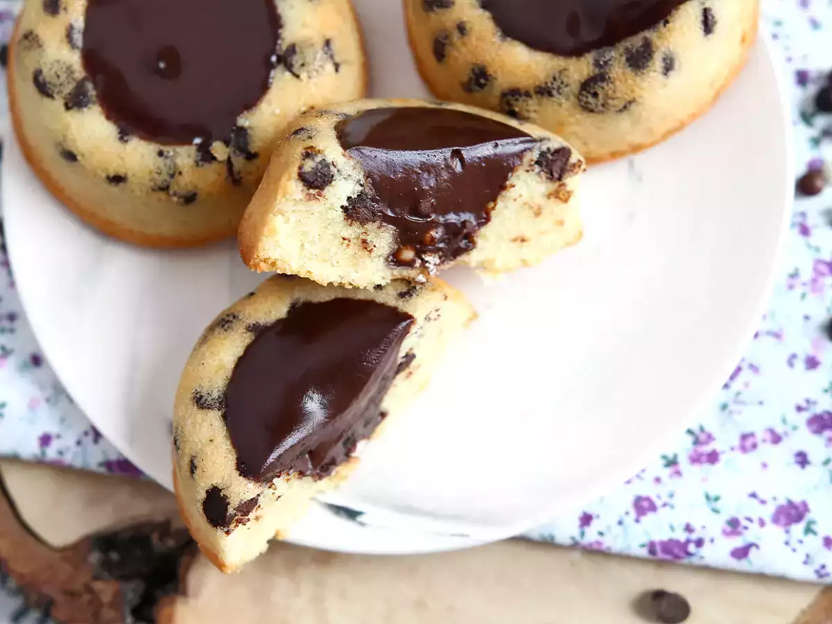 Tygrysie financiers z czekoladą i chrupiącym ganache - zdjęcie 7