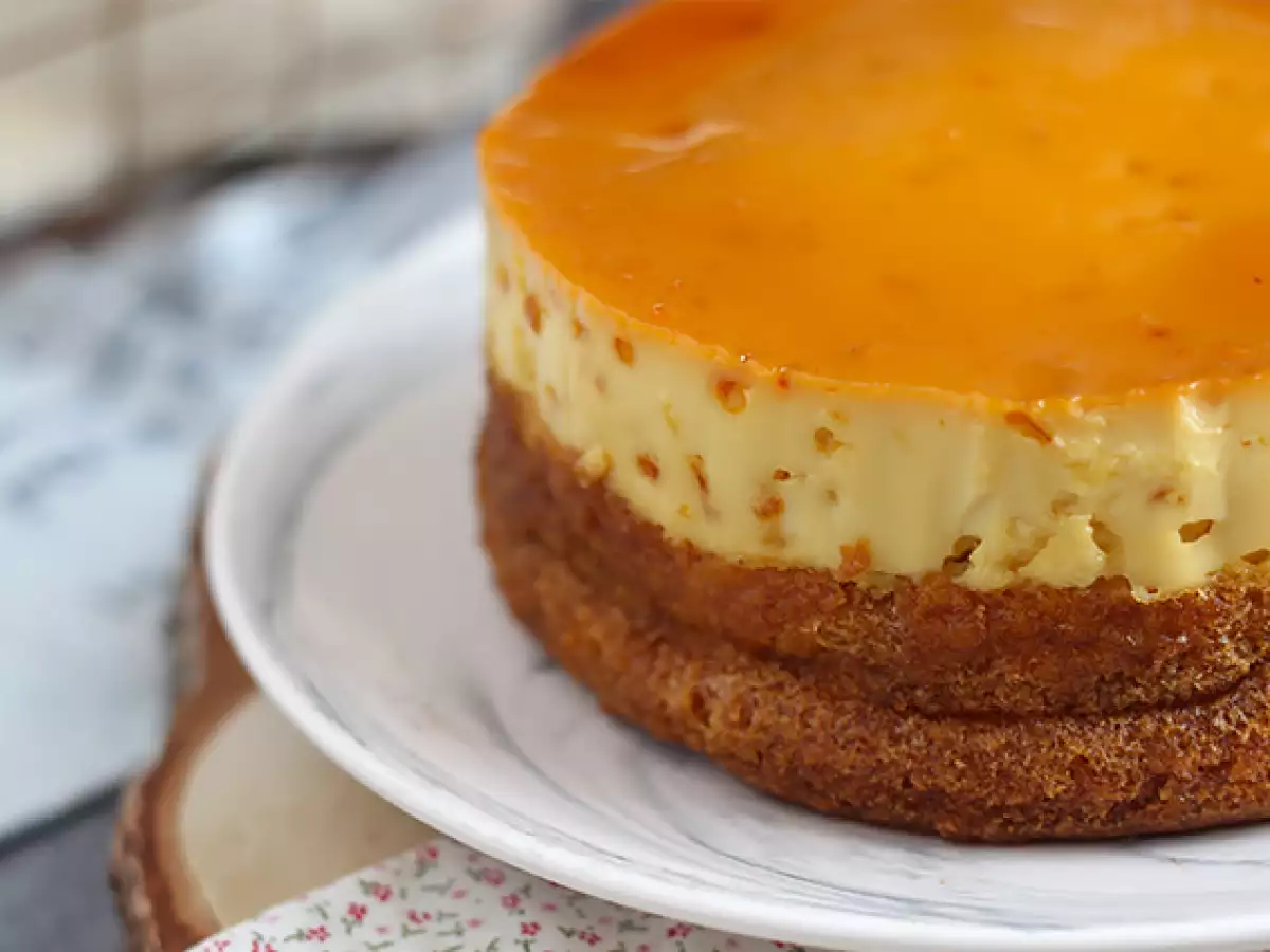 Waniliowy flan z ciastem - zdjęcie 6