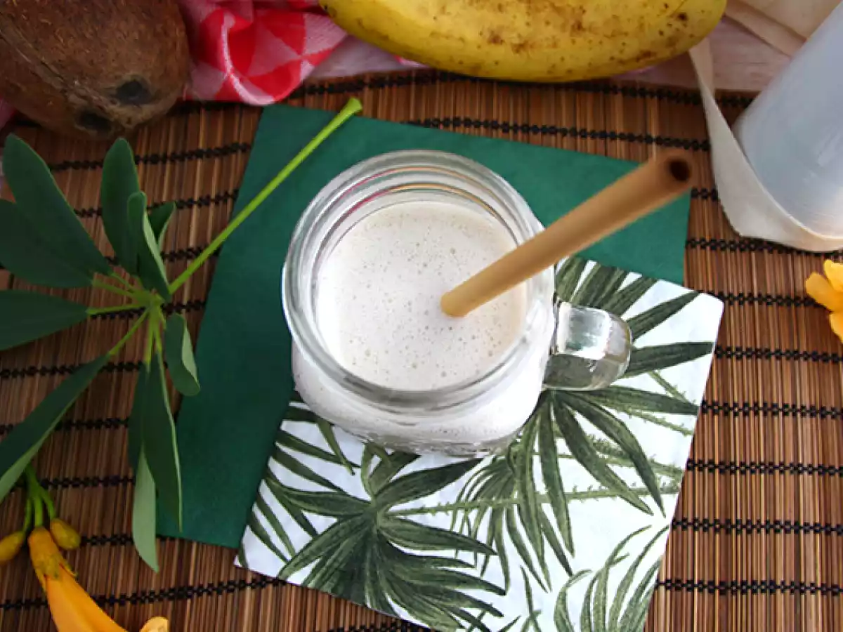 Wegański koktajl bananowy - zdjęcie 3