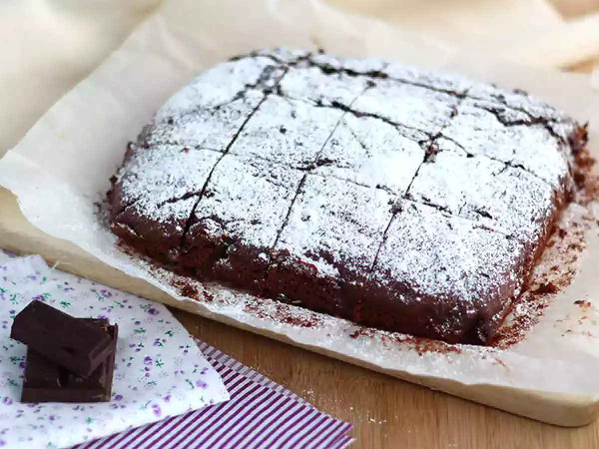 Wegańskie brownie, bez jajek i mleka