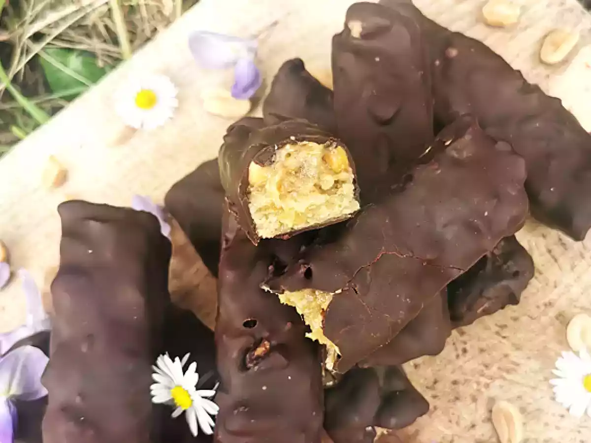 Wegańskie i bezglutenowe domowe batony Snickers
