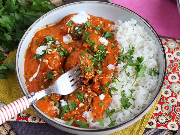 Wegańskie Malai Kofta: klopsiki z ciecierzycy w sosie pomidorowym - zdjęcie 4