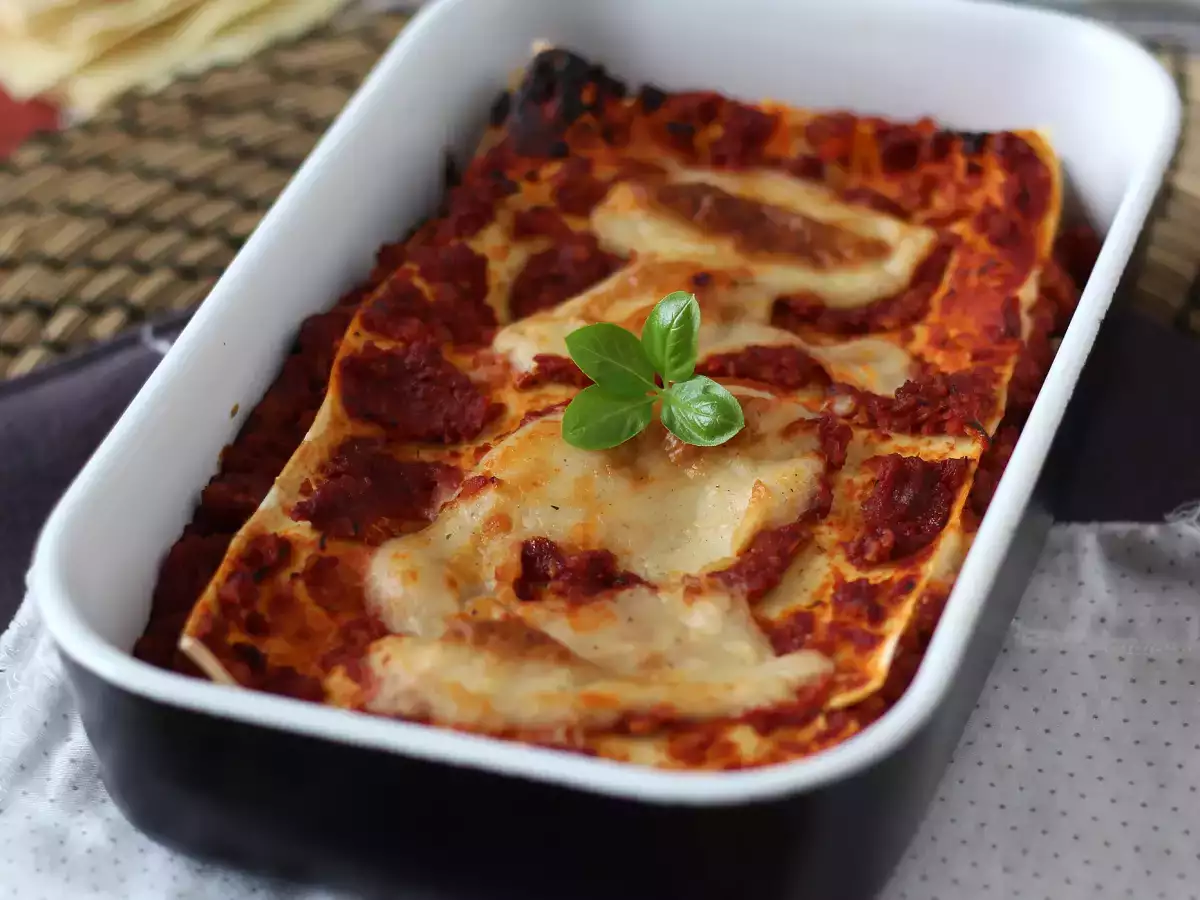 Wegetariańska lasagne (nie poznasz różnicy!) - zdjęcie 4