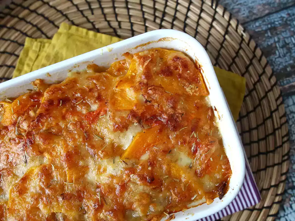 Wegetariańska parmigiana z dyni