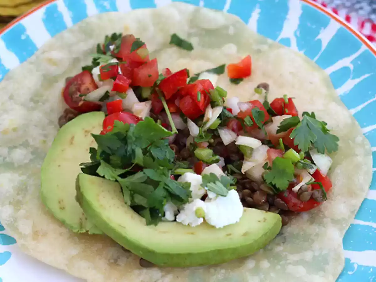 Wegetariańskie tacos z soczewicą - zdjęcie 4