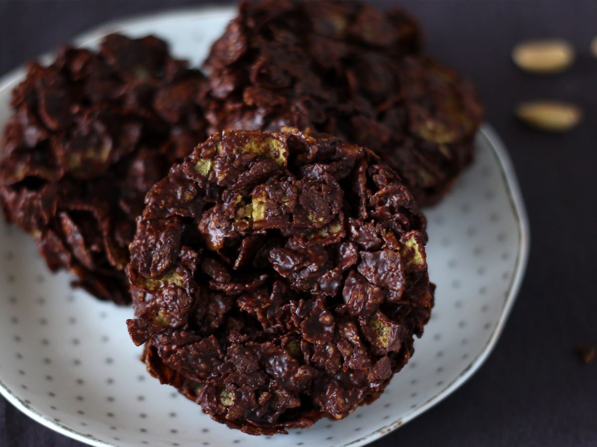 Wyjątkowo chrupiące różyczki choco z orzechami - zdjęcie 4