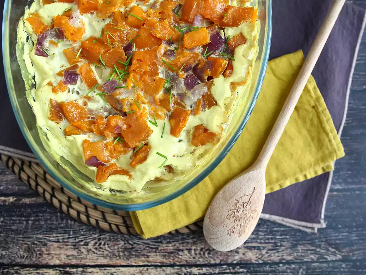 Zapiekanka z batatów z mlekiem kokosowym i curry - zdjęcie 3