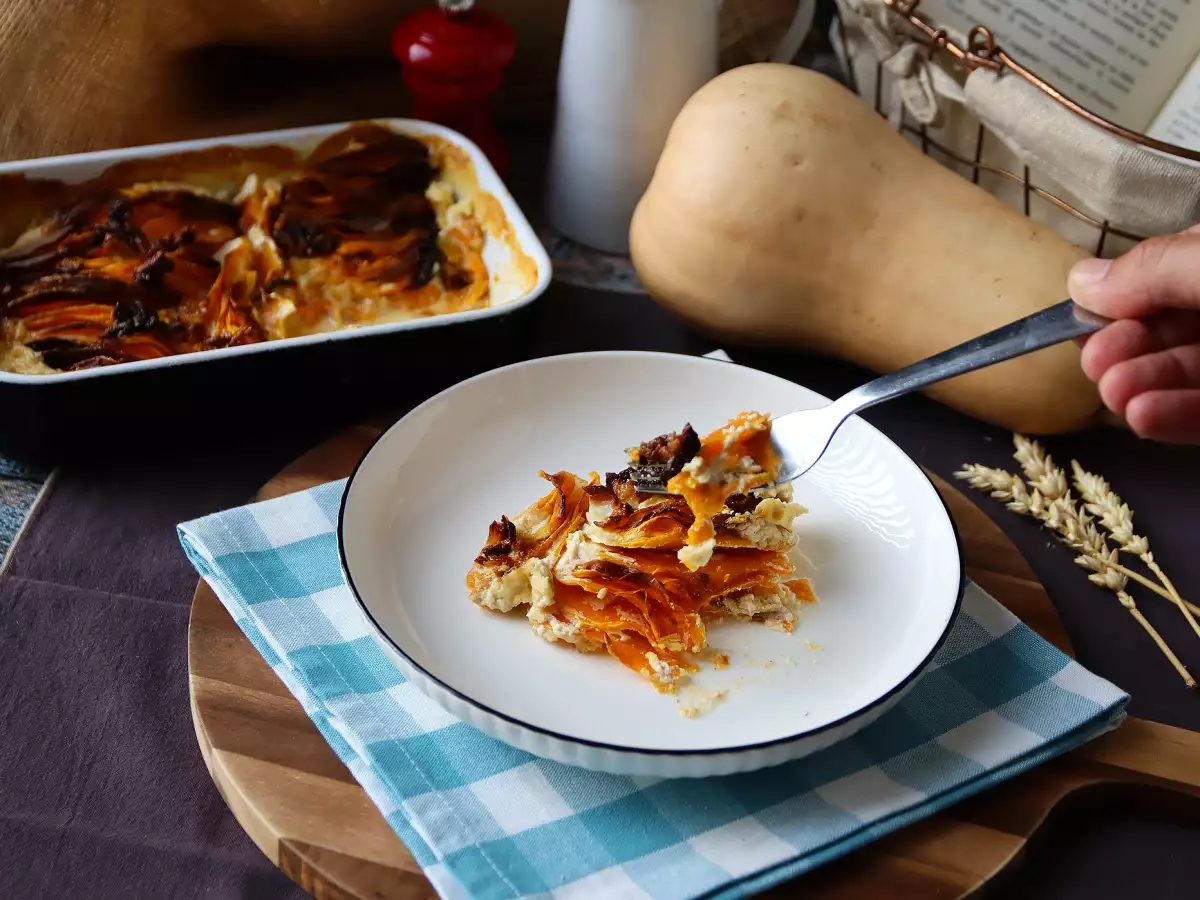 Zapiekanka z dyni piżmowej z Air Fryera w stylu dauphinois - zdjęcie 3