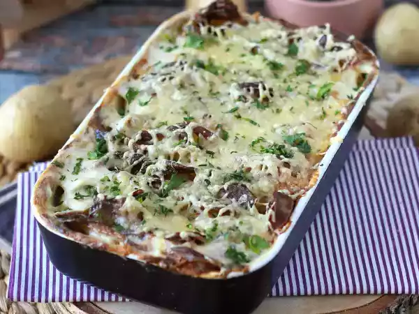 Przepis Zapiekanka ziemniaczana w frytkownicy powietrznej