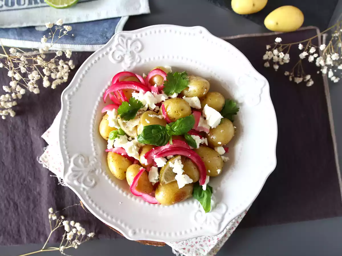 Ziemniaki en papillote z cytryną i fetą - zdjęcie 2